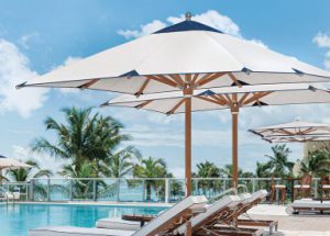 TUUCI Nautical Teak Umbrella 