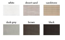 Available colors for Roman Shade Roof