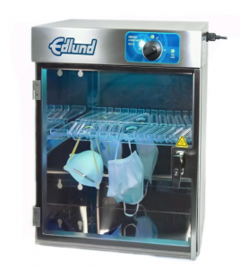 Edlund Company's KSUV-18 sterilizer being used to sanitize facemasks